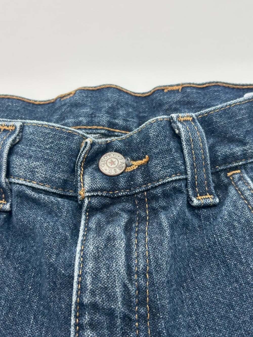 VINTAGE Baggy Jeans Mens 34x30 Blue Carpenter Wide Leg Loose Skater Faded Glory - Picture 10 of 10
